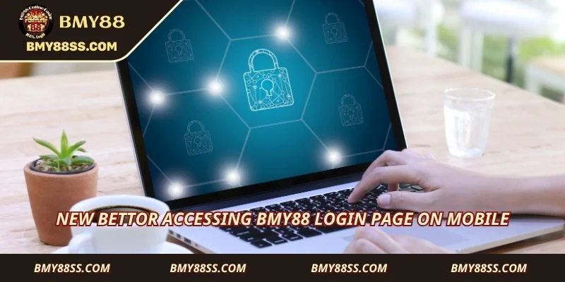 New bettor accessing Bmy88 login page on mobile